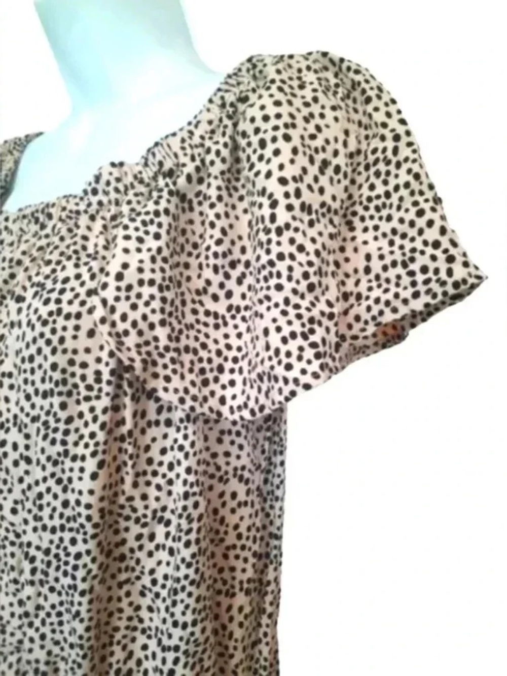 BEACHGOLD Size Large L Boho Jumpsuit Leopard Print Polka-dot lot6492 - Picture 5 of 13